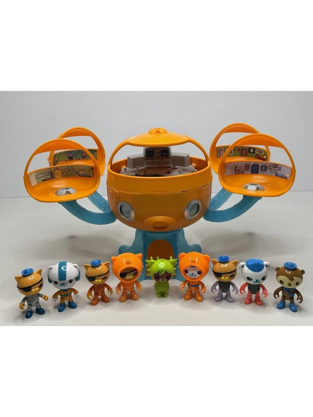 Vintage Octonauts Octopod Playset w/ Figures WORKS (SHL)